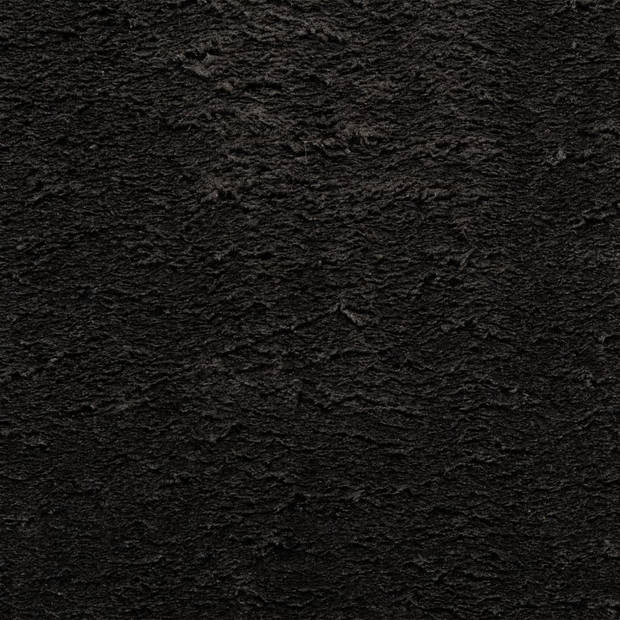 vidaXL Vloerkleed HUARTE laagpolig zacht wasbaar 100x200 cm zwart