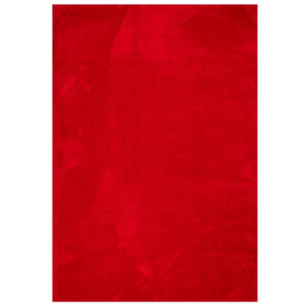 vidaXL Vloerkleed HUARTE laagpolig zacht wasbaar 160x230 cm rood