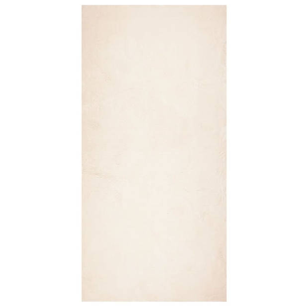 vidaXL Vloerkleed HUARTE laagpolig zacht wasbaar 100x200 cm beige