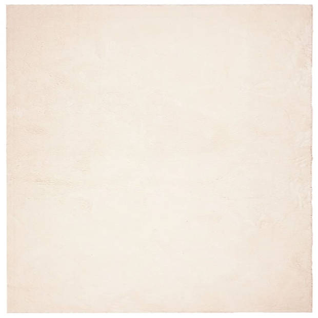 vidaXL Vloerkleed HUARTE laagpolig zacht wasbaar 200x200 cm beige