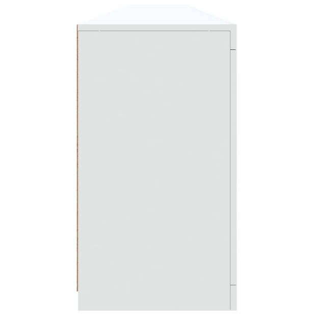 vidaXL Dressoir met LED-verlichting 283x37x67 cm wit