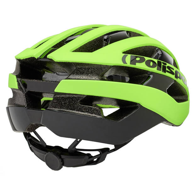 Polisport Light pro fietshelm l 58-62cm fluo geel/zwart