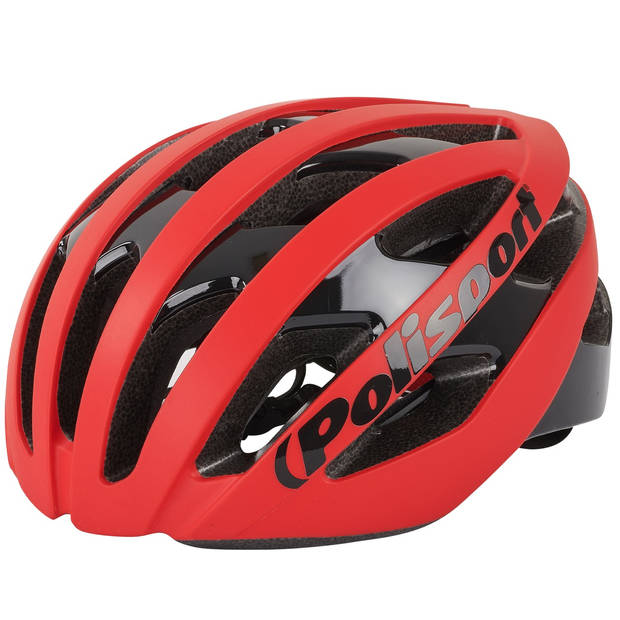 Polisport Light pro fietshelm l 58-62cm mat rood/zwart