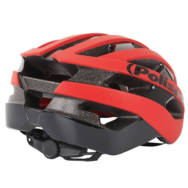 Polisport Light pro fietshelm l 58-62cm mat rood/zwart