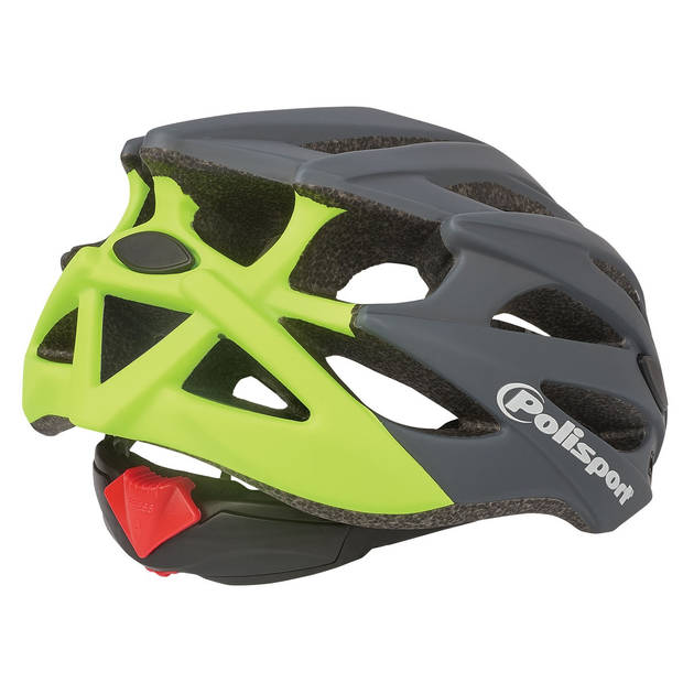 Polisport Twig fietshelm l 58-61cm grijs/fluo geel