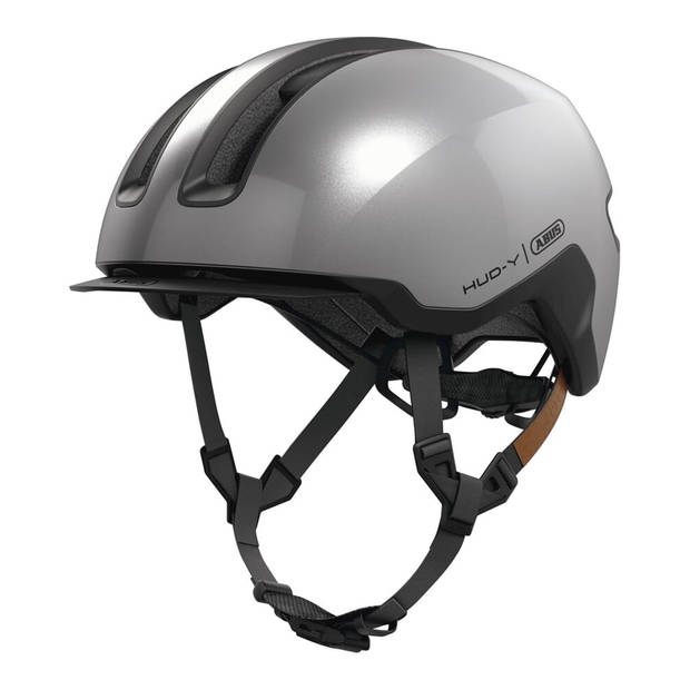 Helm Hud-Y gleam Zilver L 57-61cm