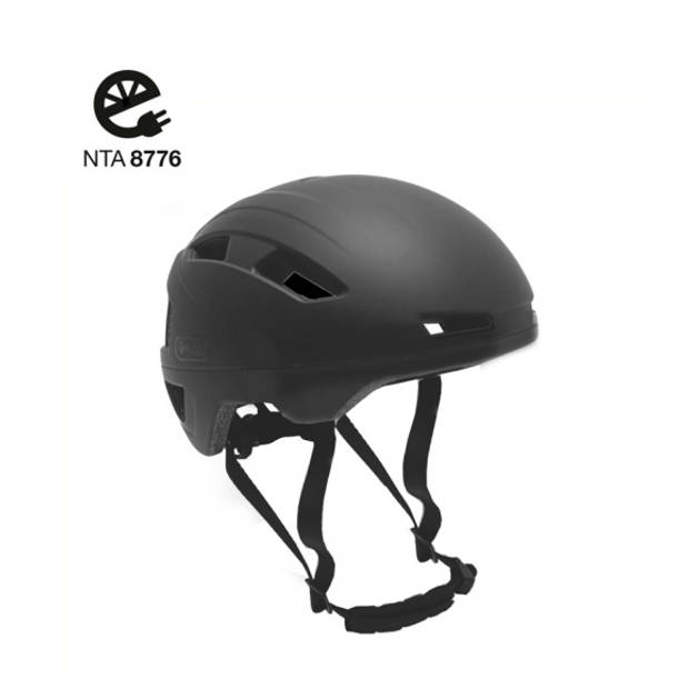 Falkx Helm unisex matzwart maat 51-54 cm (S)