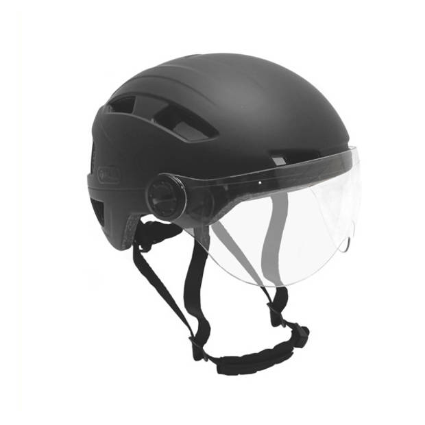 Falkx Helm vizier matzwart maat 61-63 cm (XL)