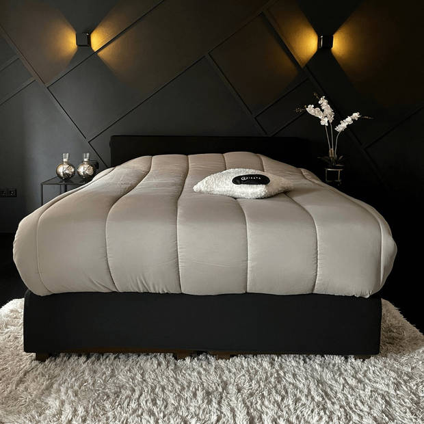 Royalbed Tender Grey 140x200cm - Dekbed zonder overtrek - Wasbaar hoesloos dekbed - All year zomerdekb