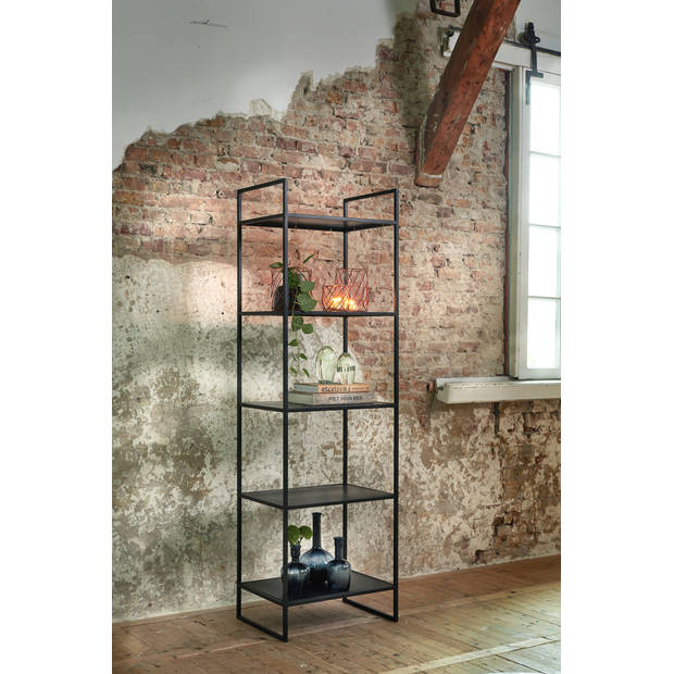 Light&living Kast open 5L 55x40x180 cm MARIKI mat zwart