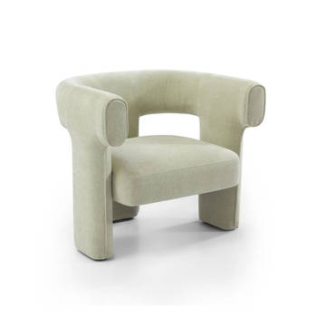 Bronx71 Scandinavische fauteuil Bibi chenille mintgroen.