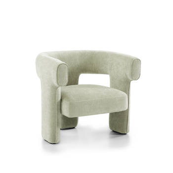 Bronx71 Scandinavische fauteuil Bibi chenille mintgroen.