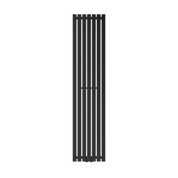 Badkamer radiator Stella 370x1600 mm zwart mat LuxeBath