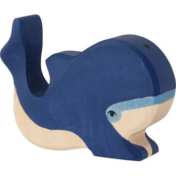 Holztiger Blue whale, small ca. 10 x 2