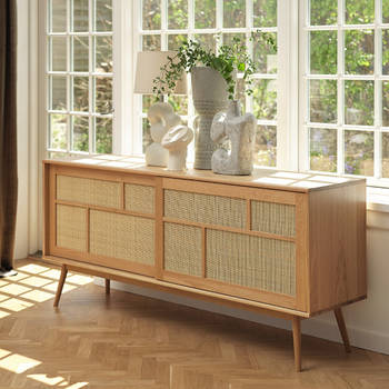 Giga Living - Dressoir Barrali Naturel Eiken 180cm