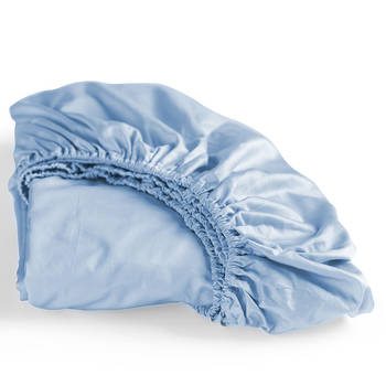 Cinderella Sundays Hoeslaken Satijn Soft Blue-1-persoons (80x210 cm)