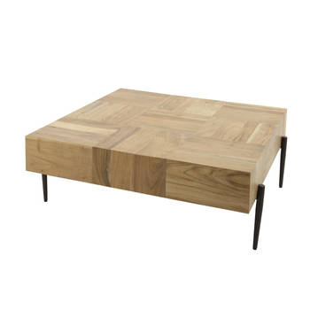 Giga Meubel - Salontafel Vierkant Acaciahout - Massief - 90x90x35cm