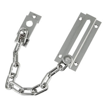 AMIG deurketting - messing - zilver - 18 cm - incl schroeven&nbsp; - Deurkettingen