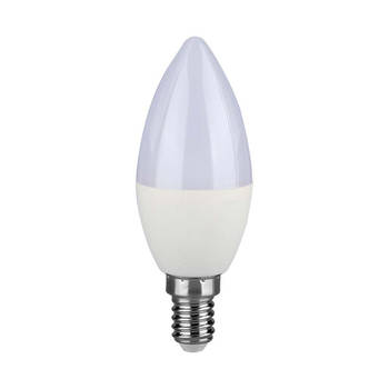 V-TAC VT-293D-N LED Lampen - Kaars - E14 - Samsung - IP20 - Wit - 5,5 Watt - 470 Lumen - 3000K - 5 Jaar