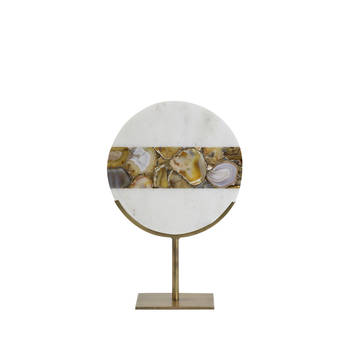 Light&living Ornament op voet 25x10x35 cm GOUYA marmer+antiek brons