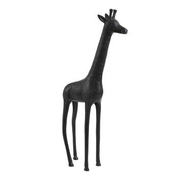 Light&living Ornament 28x11x63 cm GIRAFFE zwart