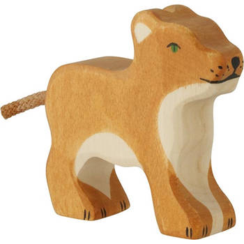 Holztiger Lion, small, standing ca. 6 x 2