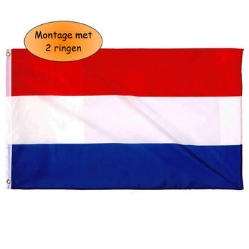 Nederlandse Vlag - Rood wit blauw - 90 x 150 cm - Polyester