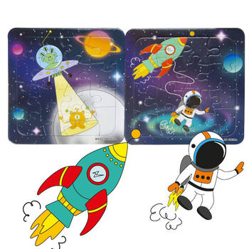 Decopatent® Uitdeelcadeaus 50 STUKS Space - Ruimte Puzzels - Traktatie