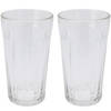 Excellent Houseware Waterglazen/Cocktailglazen - 2x - 350 ml - vaatwasserbestendig - Longdrinkglazen