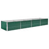 vidaXL Plantenbak verhoogd 320x80x45 cm gegalvaniseerd staal groen