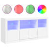 vidaXL Dressoir met LED-verlichting 142,5x37x67 cm wit