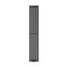 Badkamerradiator Stella 260x1600 mm zwart mat LuxeBath