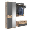 Mason garderobe opstelling 4 deuren eik decor.