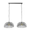 Giga Meubel - Hanglamp Metaal Zwart - 2-Lichts - 150x143x62cm