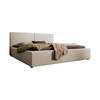 Meubella Tweepersoonsbed Infinity - Beige ribstof - 180x200 cm