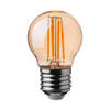 V-TAC VT-1957-N E27 LED Lampen - Amber - Golf - IP20 - 4W - 350 Lumen - 2200K