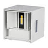 V-TAC VT-759-W Witte LED wandlamp - Vierkant - Bridgelux - IP65 - 6W - 660 Lumen - 3000K