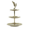 Light&living Etagere 3 laags Ø30x51 cm FOGLIA goud