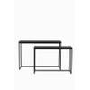 Light&living Side table S/2 100x30x70+120x40x82 cm BRYSON hout mat...