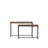 Light&living Side table S/2 100x30x70+120x40x82 cm BRYSON hout brui...