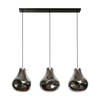 Giga Meubel - Hanglamp Zwart - Dent Glas- 3-Lichts - 150x115x28cm