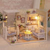 Ikonka DIY Modelbouw Woonkamer - Miniatuurhuisje Kitten Diary 17 cm - Miniatuur Bouwpakket