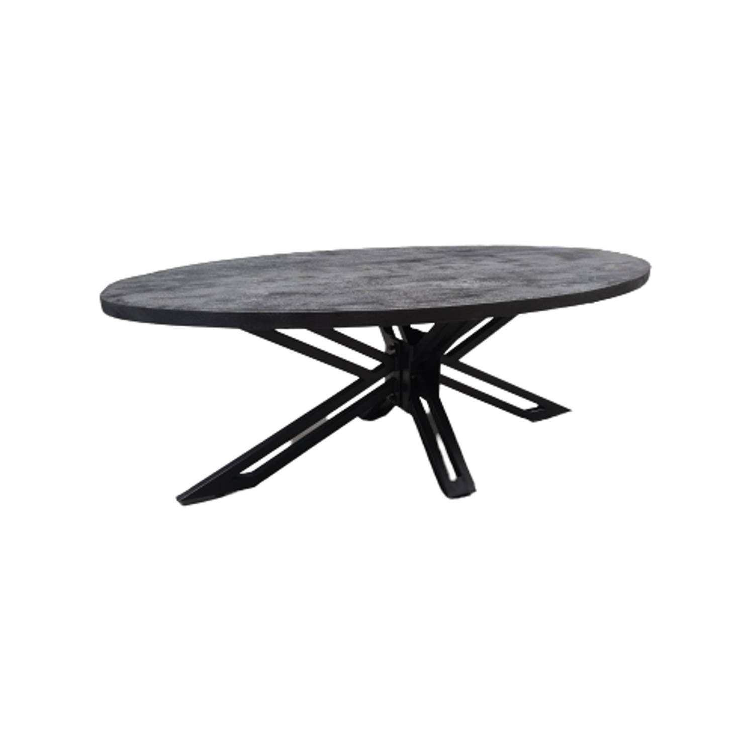 Yana salontafel ovaal 130 cm - Zwart Mangohout