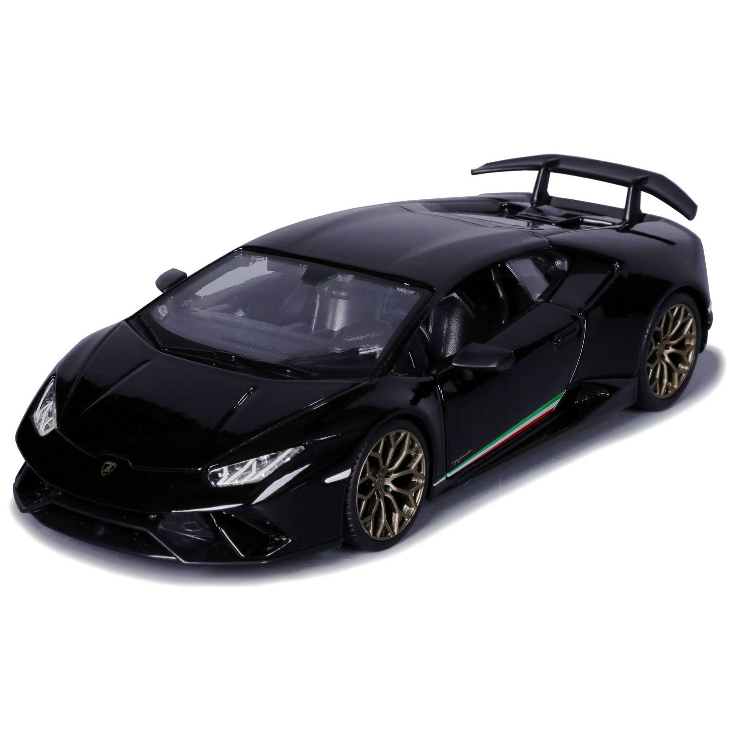 Bburago modelauto Lamborghini Huracan Performante zwart schaal 1:24 Speelgoed auto's