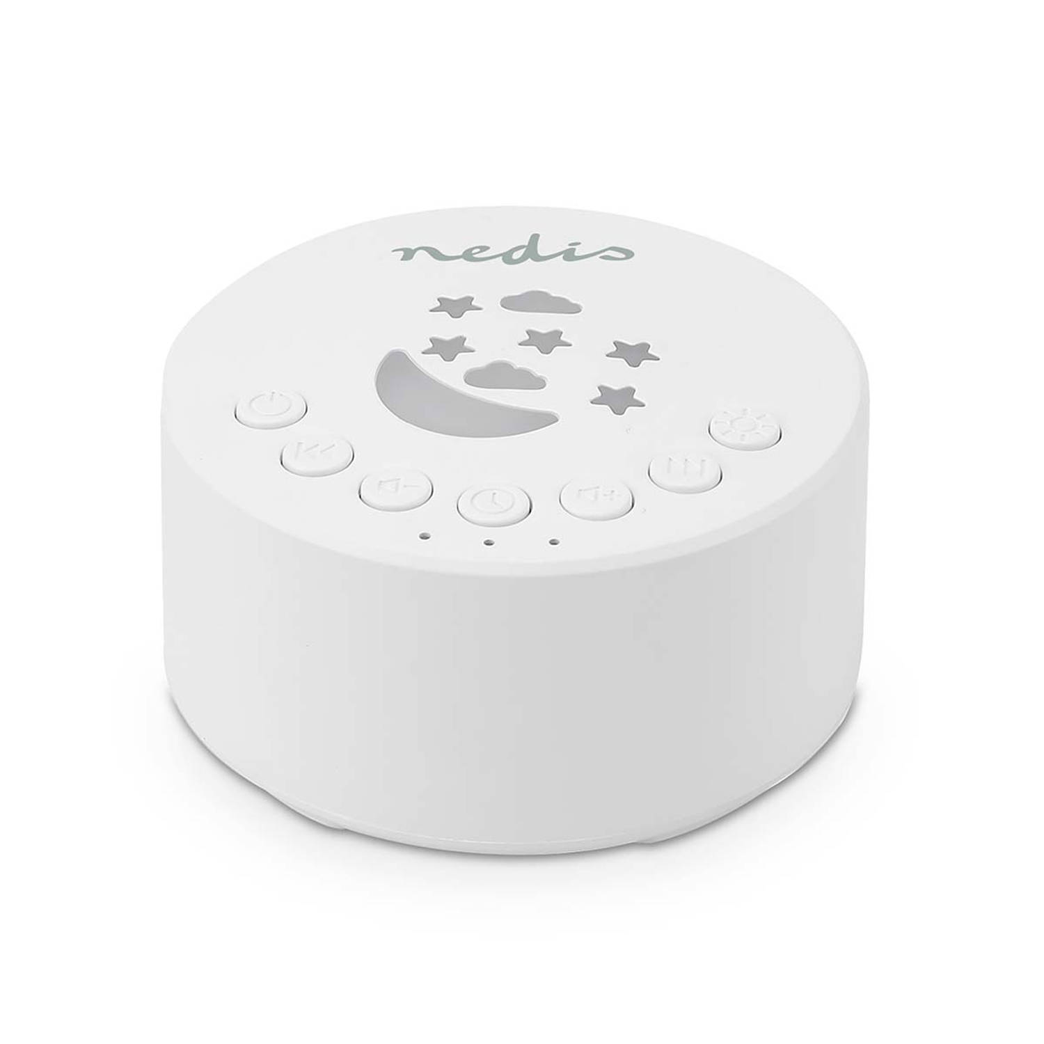 White Noise Machine - 18 Sound Options - 1 W - Maximale batterijduur: 18 uur - Dimbaar Licht - Tijdschakelaar - Wit
