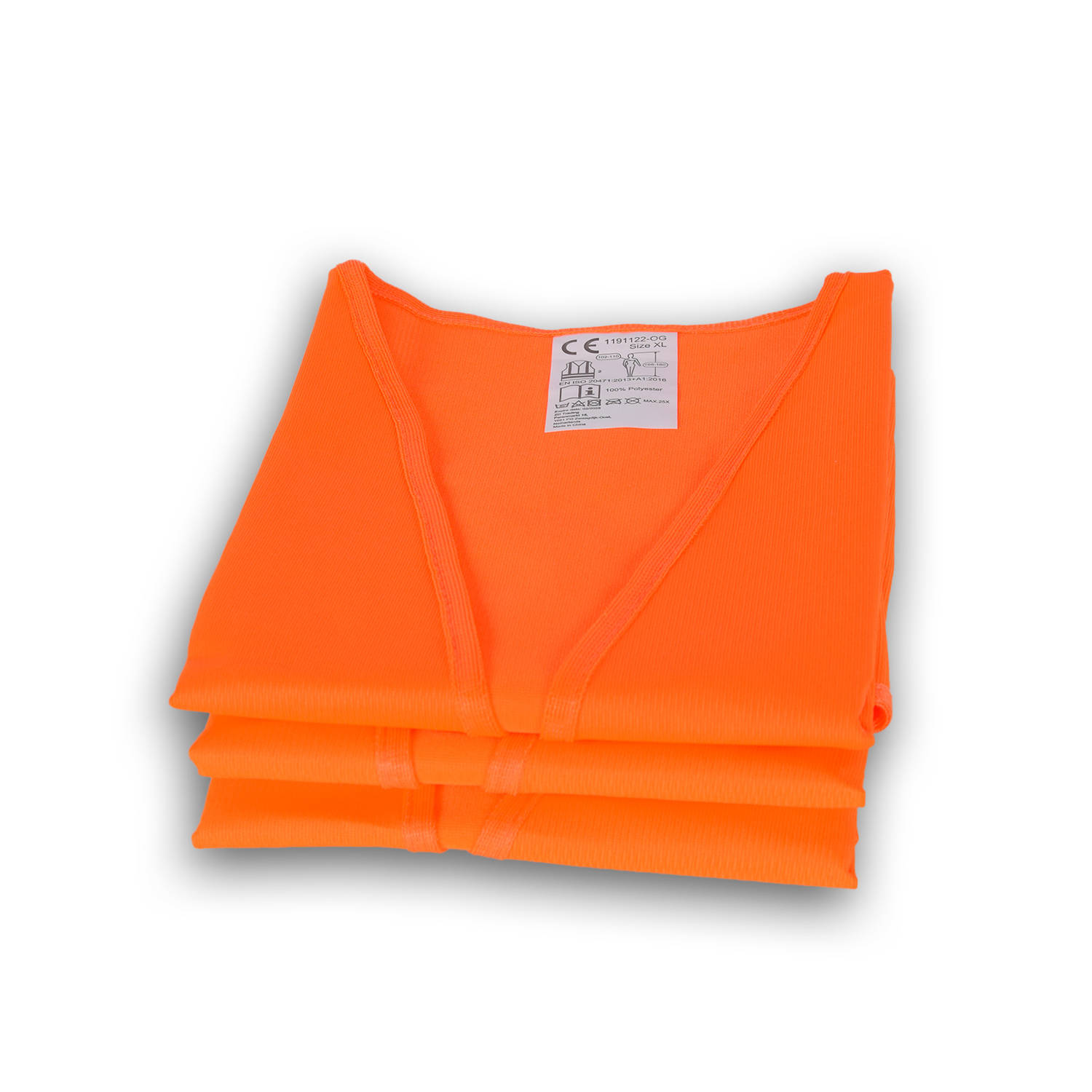 Veiligheidsvest Reflectievest polyester oranje unisex Fluorescerend vest Hesje voor Klussen