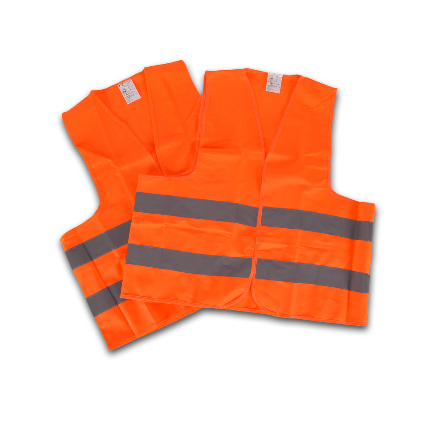 Veiligheidsvest Oranje Reflectievest Veiligheids Vest One size fits all polyester Fluorescerend vest