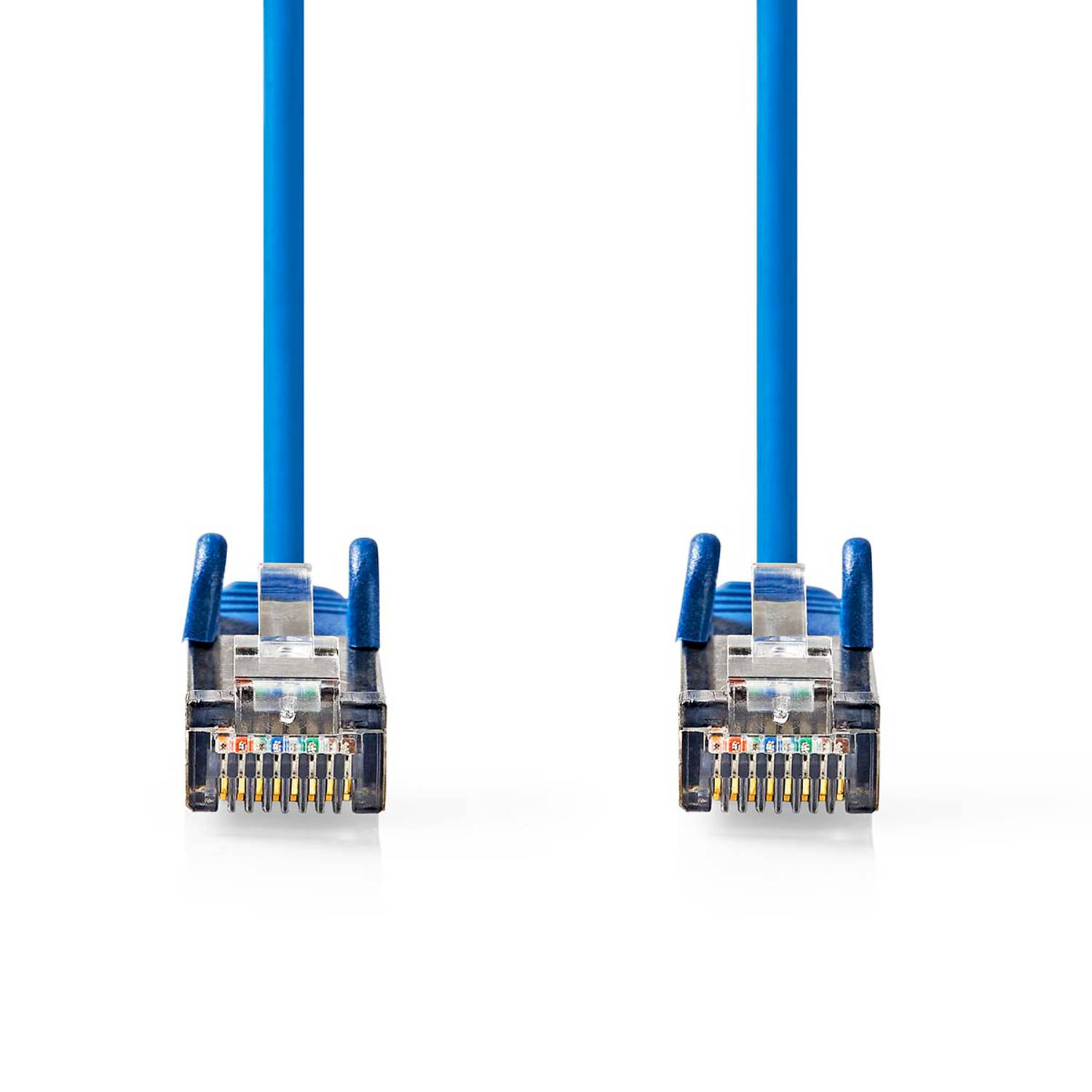 CAT5e Netwerkkabel - SF/UTP - RJ45 Male - RJ45 Male - 20.0 m - Rond - PVC - Blauw - Label