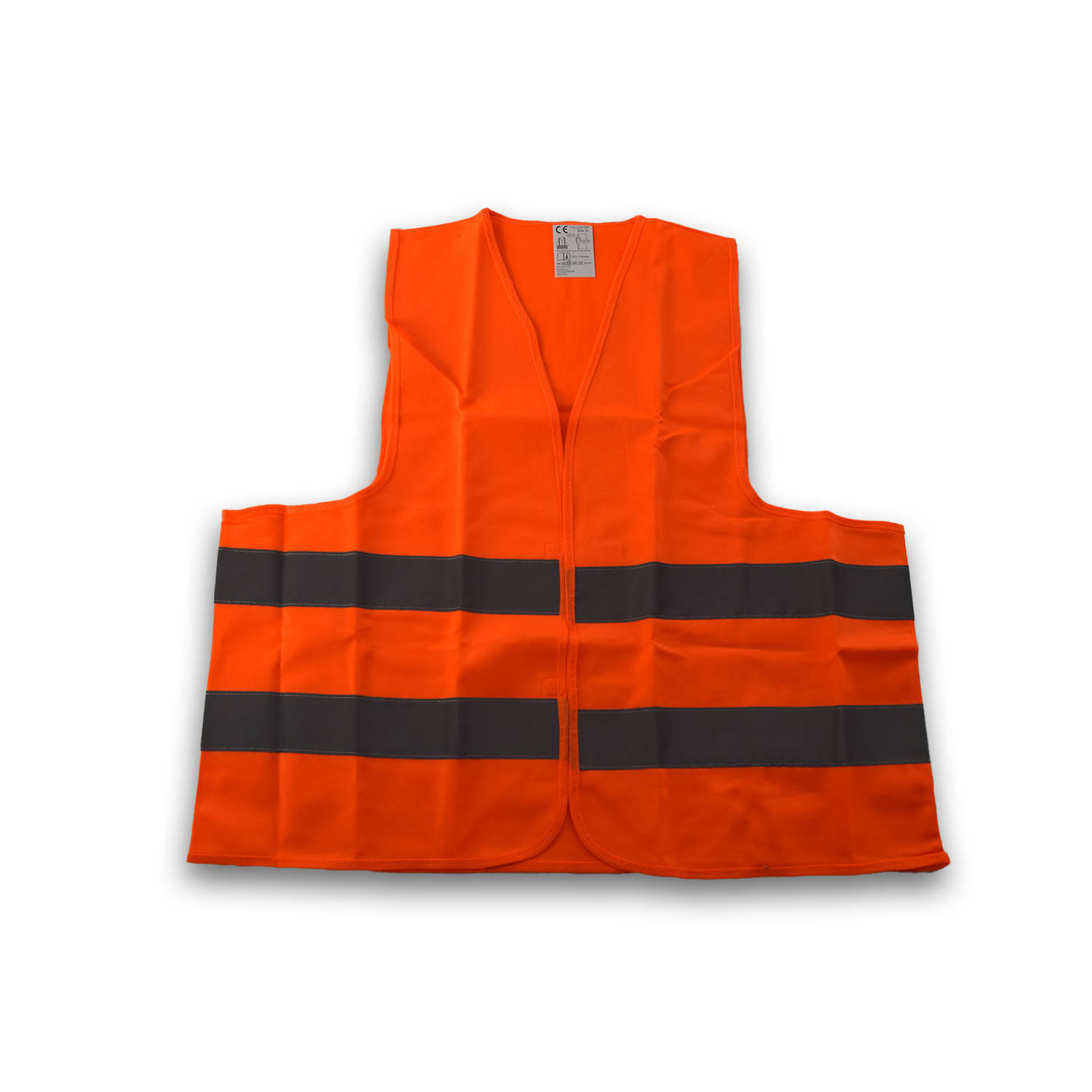 Veiligheidsvest Reflectievest Polyester Oranje Maat - XL Fluorescerend vest Werkvest One size fits all