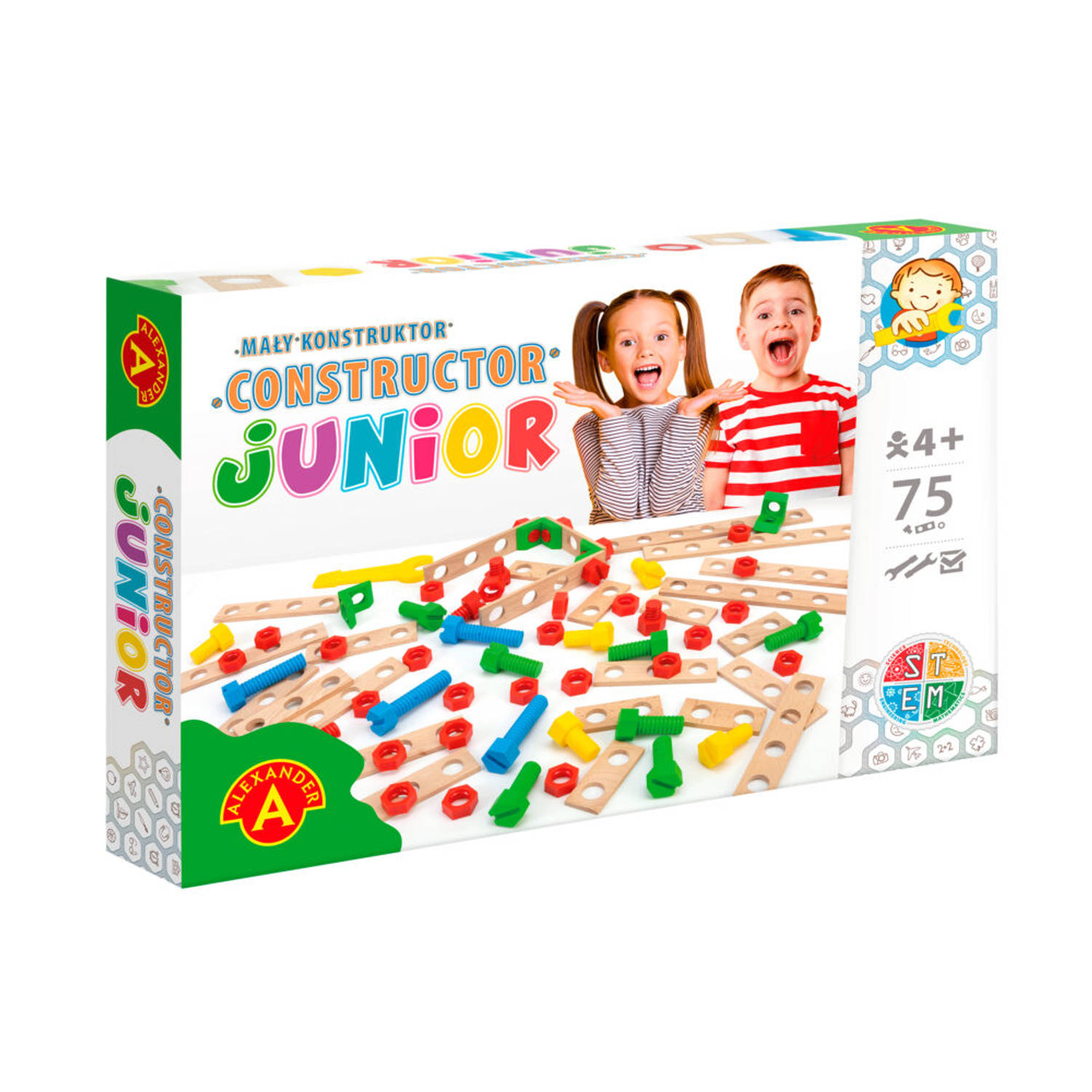 Alexander Toys - Constructor Junior – Do it yourself construction sets - 75pc